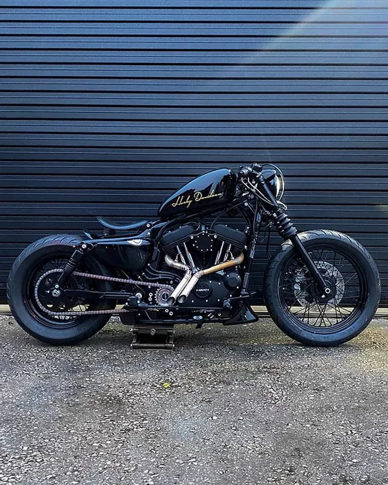 Customacces AZ1104N Semifairing Model Anarchy Black Harley Davidson Sportster 1200 Iron 19 