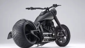 Harley Davidson Softail ‘Bat-Mobil’ by Bündnerbike
