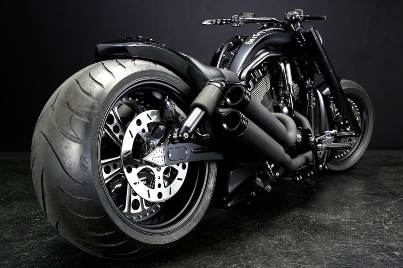 Harley Davidson V Rod ‘Blackish Cult’ by Bad Land