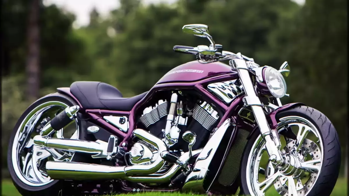 Harley Davidson V Rod ‘Purple heart’ by Fredy