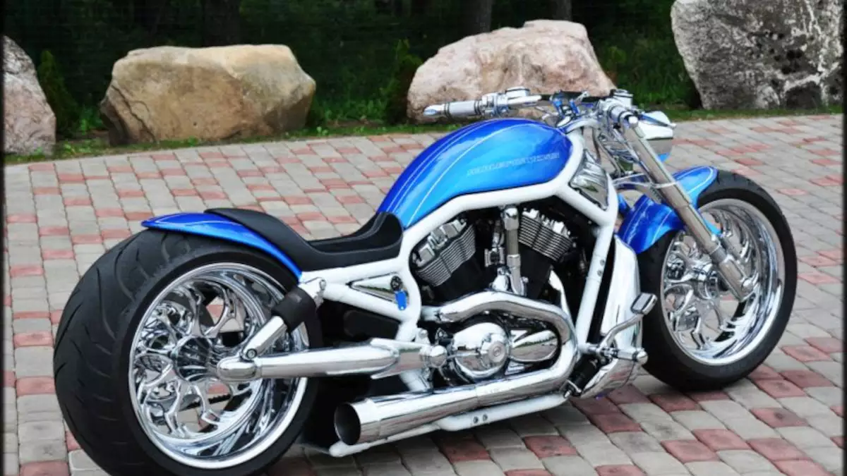 Harley-Davidson V Rod custom ‘Blue’ by Fredy