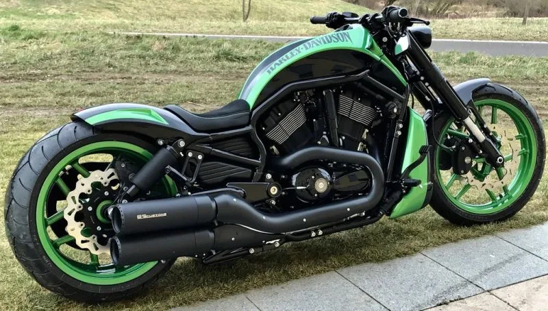 Harley Davidson V Rod green by 69Customs