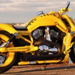 Harley Davidson V Rod yellow by Fredy