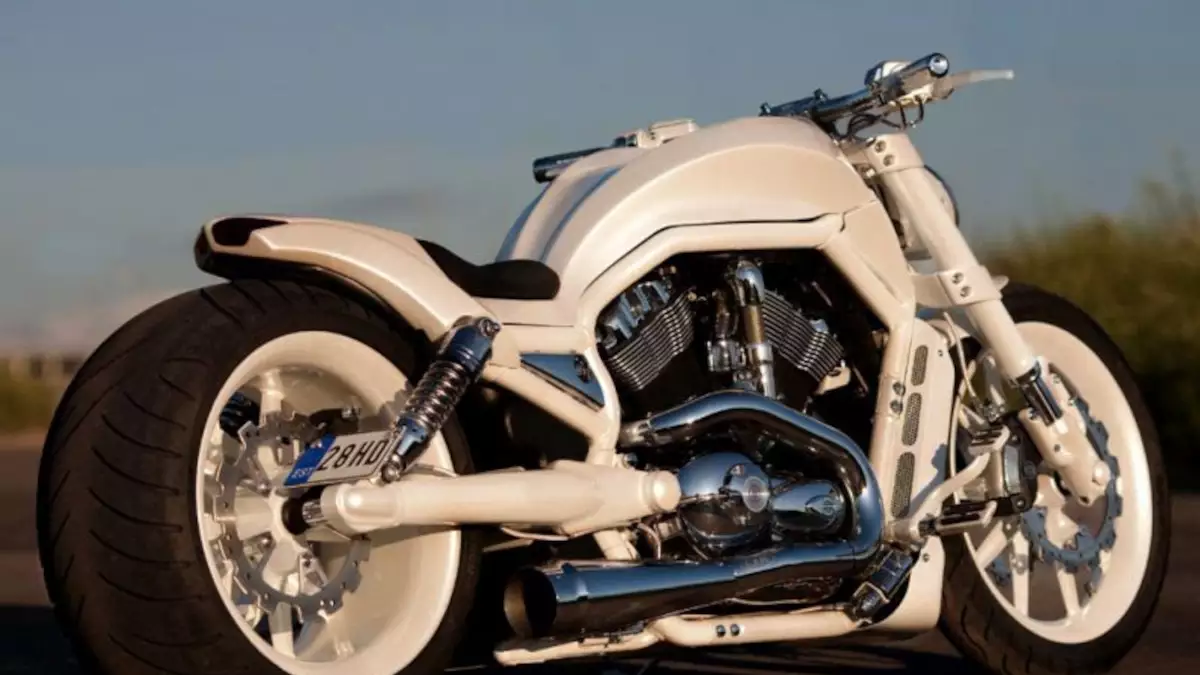 Harley Davidson V Rod White Pearl by Fredy