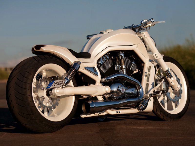 Harley Davidson V Rod “White Pearl” by Fredy