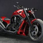 Harley Davidson V Rod neon night by Bad Land