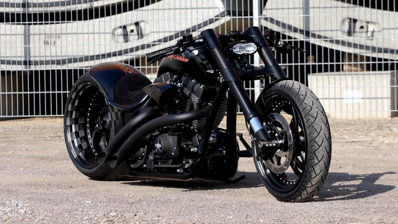 Harley-Davidson Dragster Style “RS Black” by Thunderbike