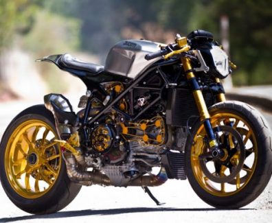 Alonzo Bodden’s completely customized Ducati-based 1098 Ducati Cafe Racer