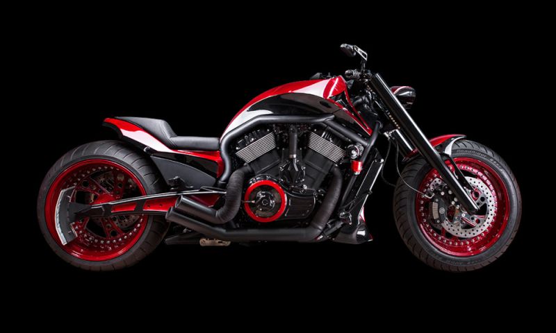 Harley Davidson Night Rod Custom ‘Red’ by Gaz Custom