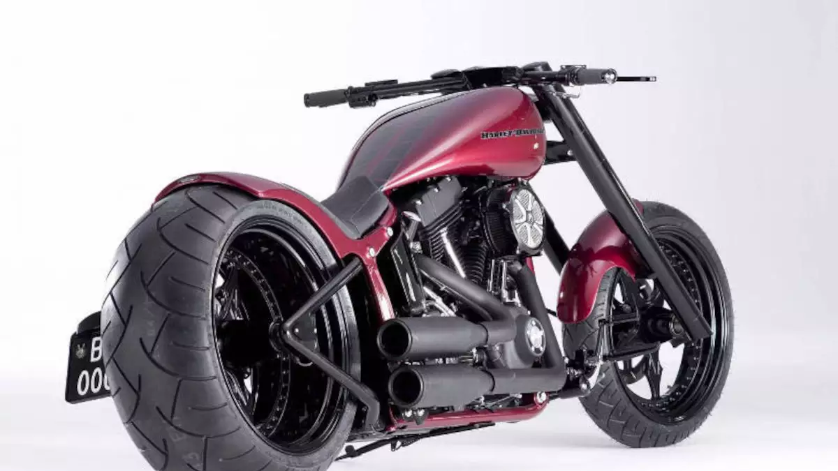 Harley-Davidson Softail 'Diablo Red' by Bündnerbike