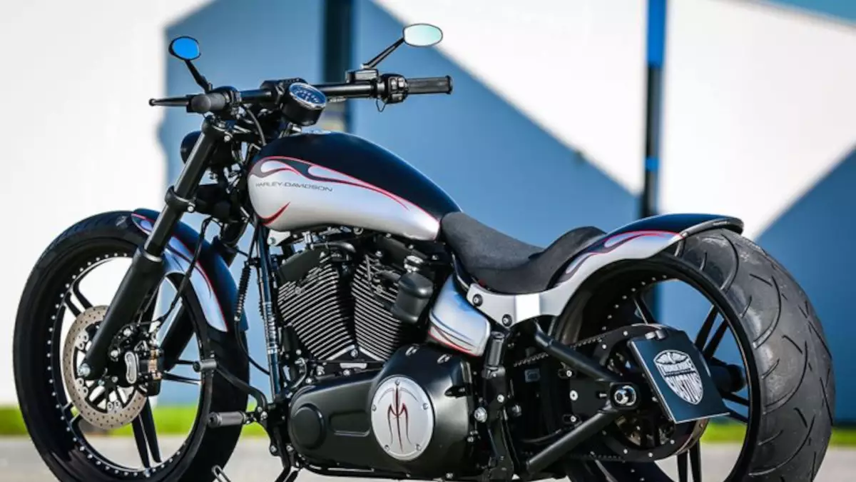 Harley Davidson Softail Breakout ‘Flames’ by Thunderbike