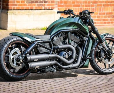 Harley Davidson v rod green by Thunderbike