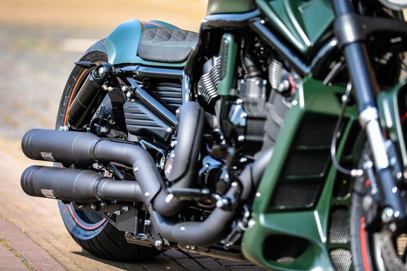 Harley Davidson V Rod "Green Poison" by Thunderbike