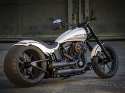 white harley fatboy