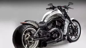 Harley-Davidson V Rod motor ‘White Line’ by Burmeisters