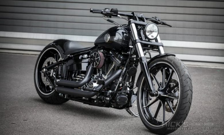 Harley Softail Breakout Cruiser by Rick's Motorcycles - DARK KUSTOM