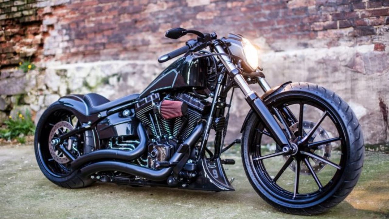 Harley Davidson Softail Breakout Darkliner By Nine Hills Motorcycles Dark Kustom Custom Bikes