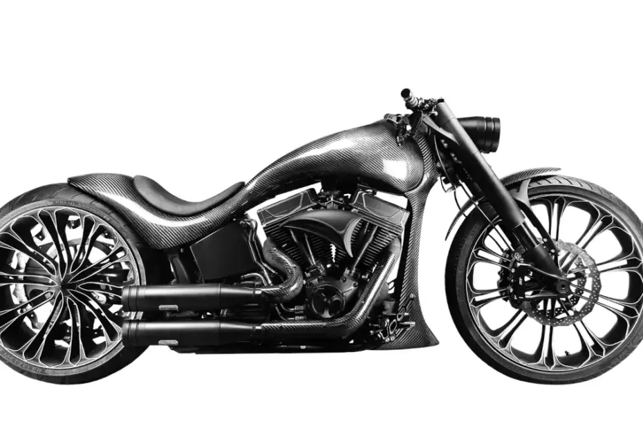 Harley Davidson Softail Slim 'Carbon' by GAZ Custom