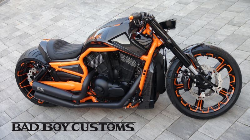 Harley Davidson V-Rod Custom Bike Carbon 5 by Bad Boy Customs