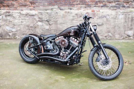 Harley Softail Blackline Custom 'contrast' By Nine Hills Motorcycles