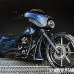 Harley Davidson Bagger Street Glide Blue Bat by MS Artrix