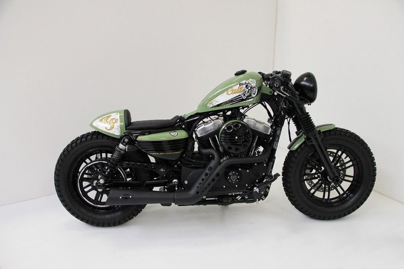 ▷ Harley Davidson “Cafe Racer” Sportster 48 by Cult-Werk