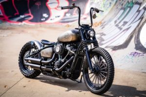 Harley Davidson Softail Ape Hanger Cross Bob by Thunderbike