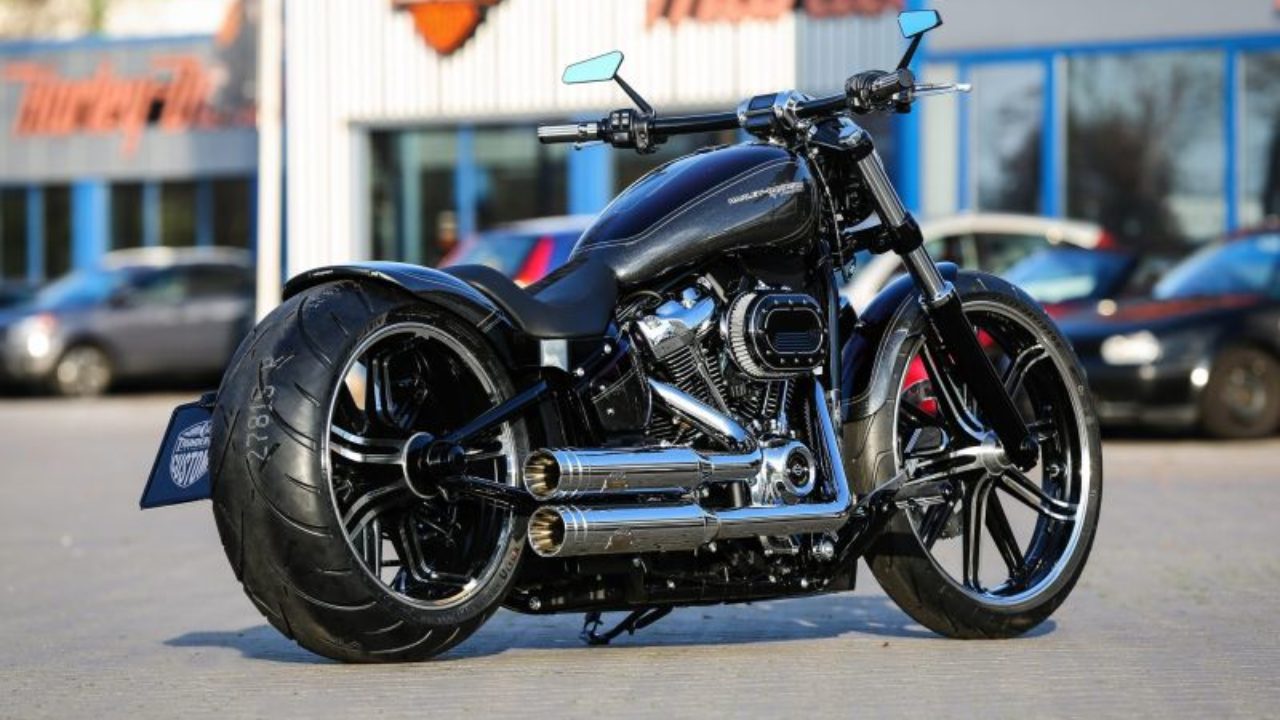Harley Davidson Softail Custom Breakout Purple By Thunderbike