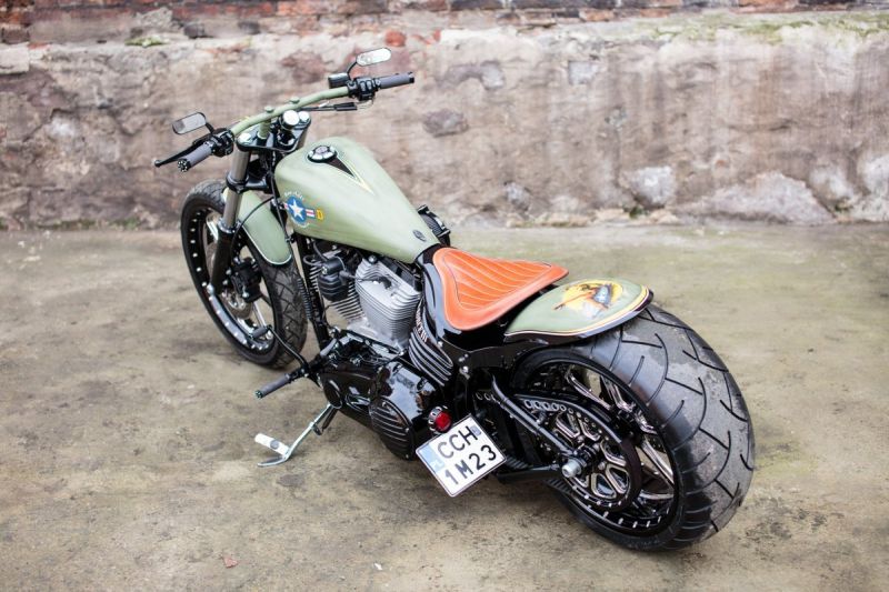 Harley Davidson Bobber FXCW Rocker ‘Air Force’ by Nine Hills Motorcycles