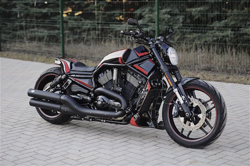 Harley VRod muscle Custom Snake Rod by Killer Custom
