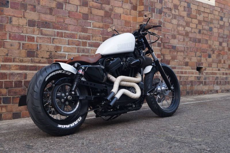 Harley Davidson 48 Sportster Boober “Coffee & Cream” by Smoked Garage