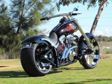 Harley-Davidson Softail Chopper Rocker "Flame" by Westside Customs