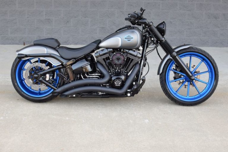 Harley Davidson Breakout Cruiser 'Blue' by The Bike Exchange