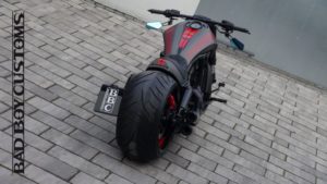 Harley Night Rod Custombike MattRed by Bad Boy Customs