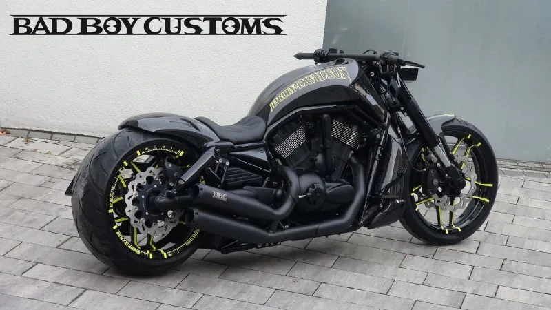 Harley Davidson Night Rod 'Yellow Carbon' by Bad Boy Customs