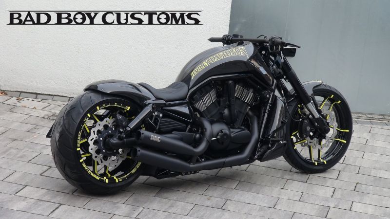 Harley Davidson Night Rod ‘Yellow Carbon’ by Bad Boy Customs