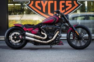 Harley-Davidson Softail motorcycle 'Red Edge' by BTChoppers Harley Davidson Softail red EDGE