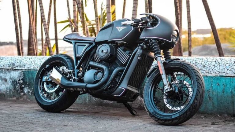 Harley-Davidson 750 street rod by Mean Green Customs