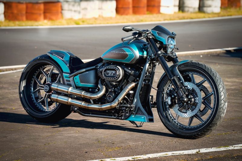 Customized Harley-Davidson Softail FXDR by Thunderbike