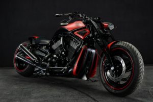 Harley VRSCDX '330 Tire Custom' by Bad Land 2007-VRSCDX-330-Wide-Tire-Custom