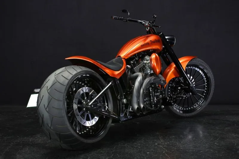 Harley-Davidson-Softail-Orange-by-Bad-Land-01