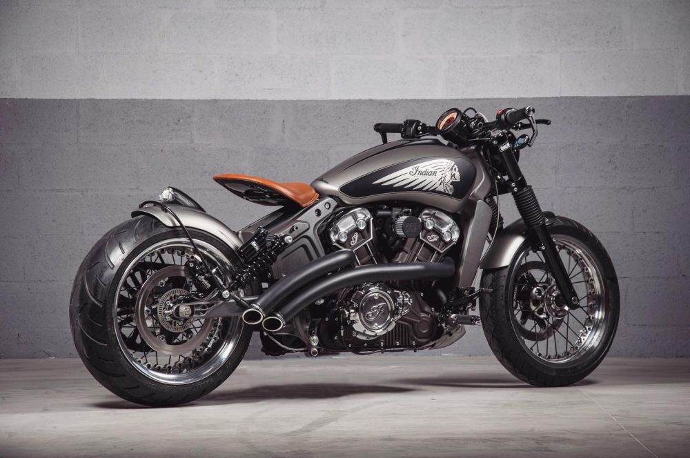 Indian Scout 240 “Skull” by Tank Machine