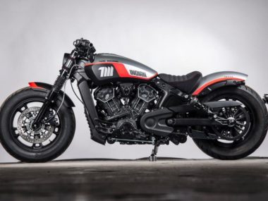 Indian Scout motorcycles "NEON #02" by Tank Machine