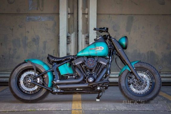 Harley-Davidson Twin Rat Slim 'Shabby Chic' by Rick's motorcycles