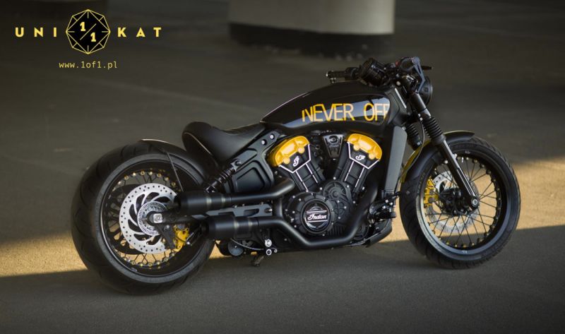 Indian Scout Bobber ‘Never Off’ by UNIKAT Motoworks