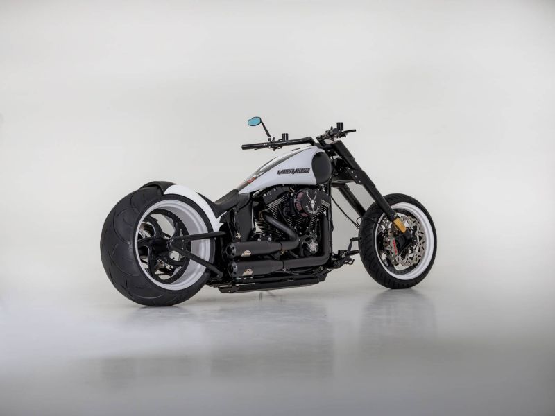 Harley Davidson Softail ‘Ride to live’ by Bündnerbike