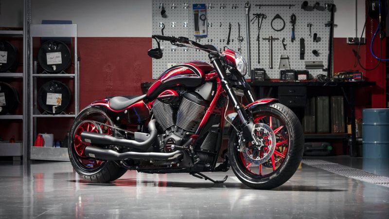 Victory Hammer S ‘Red’ by Hollister’s Motorcycles
