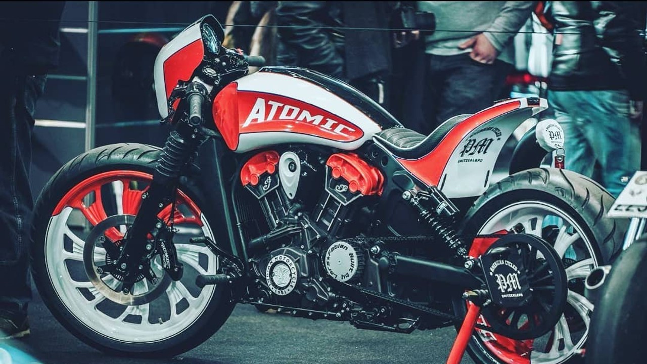 Indian Scout Racer ‘Atomic’ by PM American Cycles