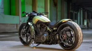 Harley-Davidson FXDR ‘Golden Lime’ customized by Thunderbike