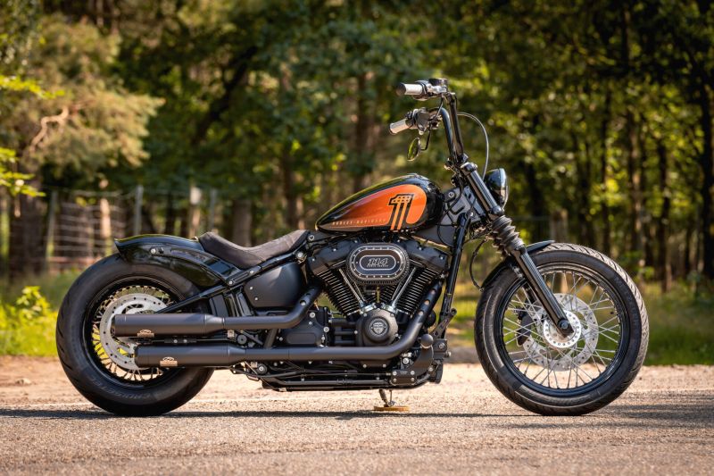 Harley-Davidson Decal Cut to Shape at Thunderbike Shop